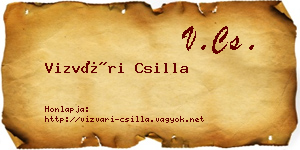 Vizvári Csilla névjegykártya